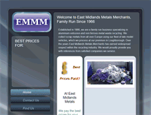 Tablet Screenshot of eastmidlandsmetals.com